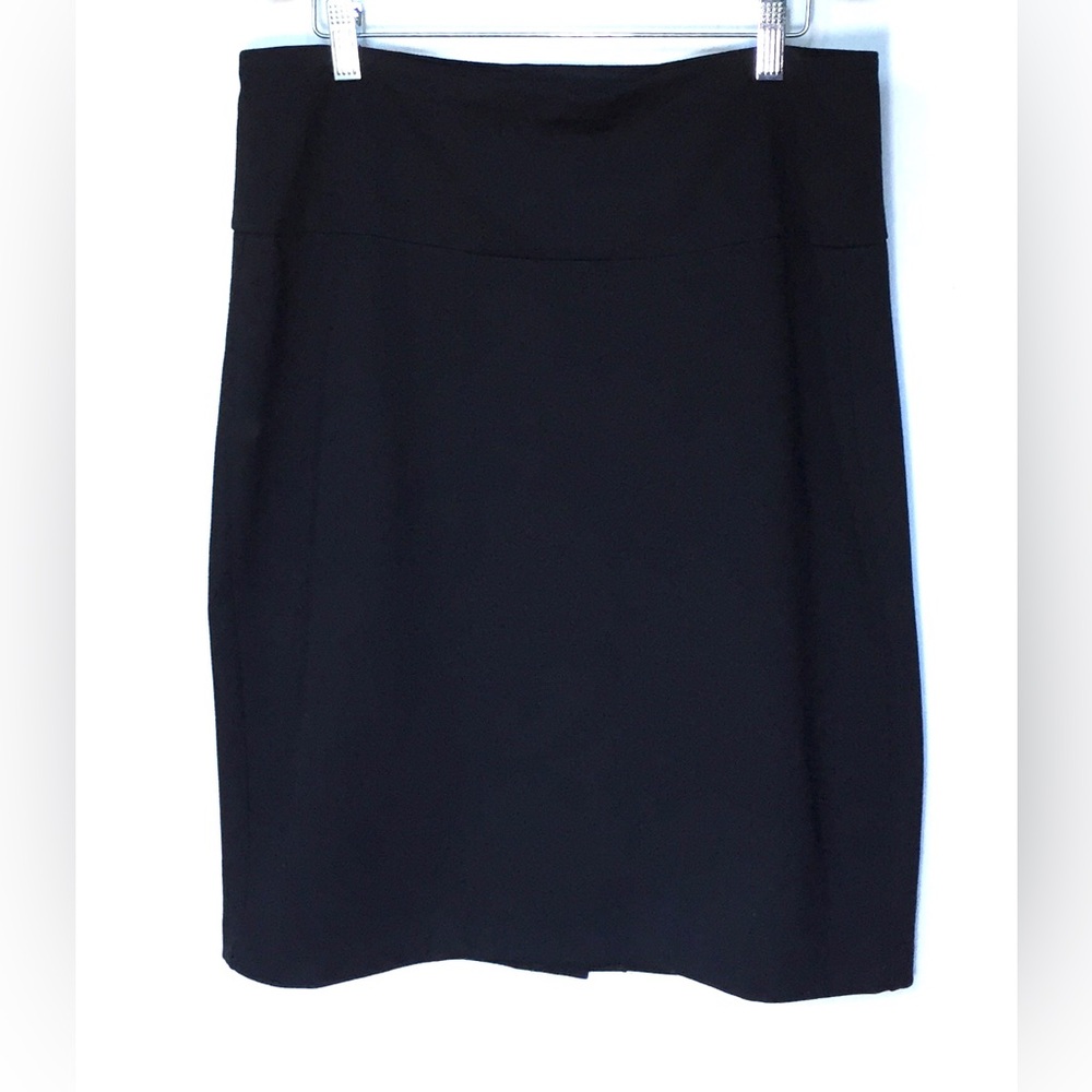 NWOT Alfred Sung Plain Black Pencil Skirt Size Large